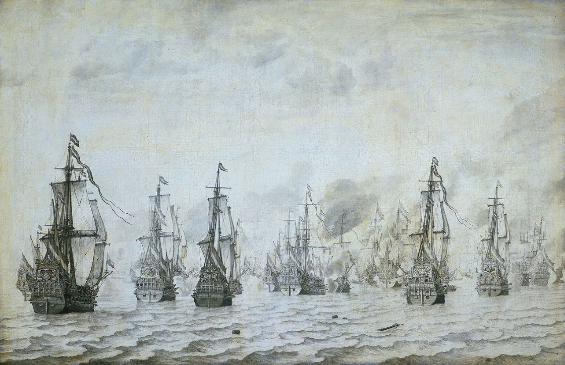 The naval battle against the Spanish near Dunkerque, 18 February 1639