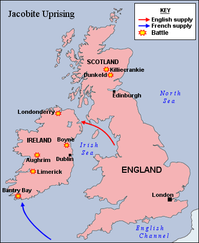 Irish campaign 1689–1691. The majority of Irish people supported James II due to his 1687 Declaration of Indulgence, granting religious freedom to all denominations in England and Scotland. James II also promised the Irish Parliament the eventual right to self-determination