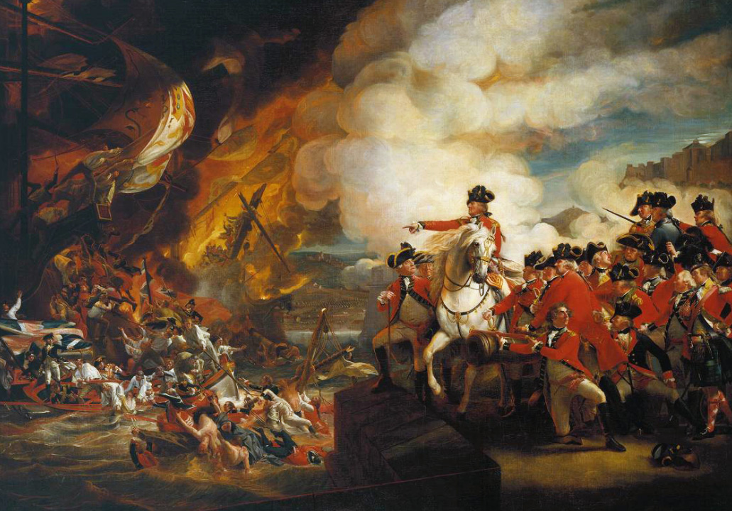 The Defeat of the Floating Batteries at Gibraltar, September 13, 1782, by John Singleton Copley