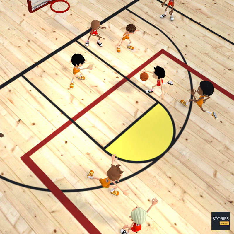 Basketball Shuffle Offense - Stories Preschool