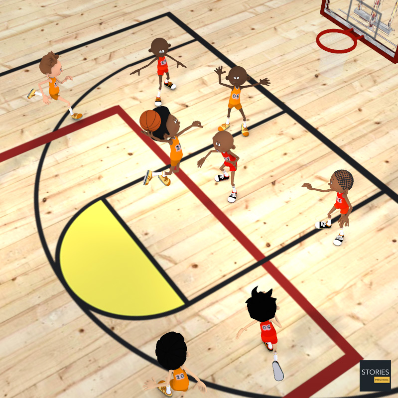 Basketball Free Throw Line - Stories Preschool