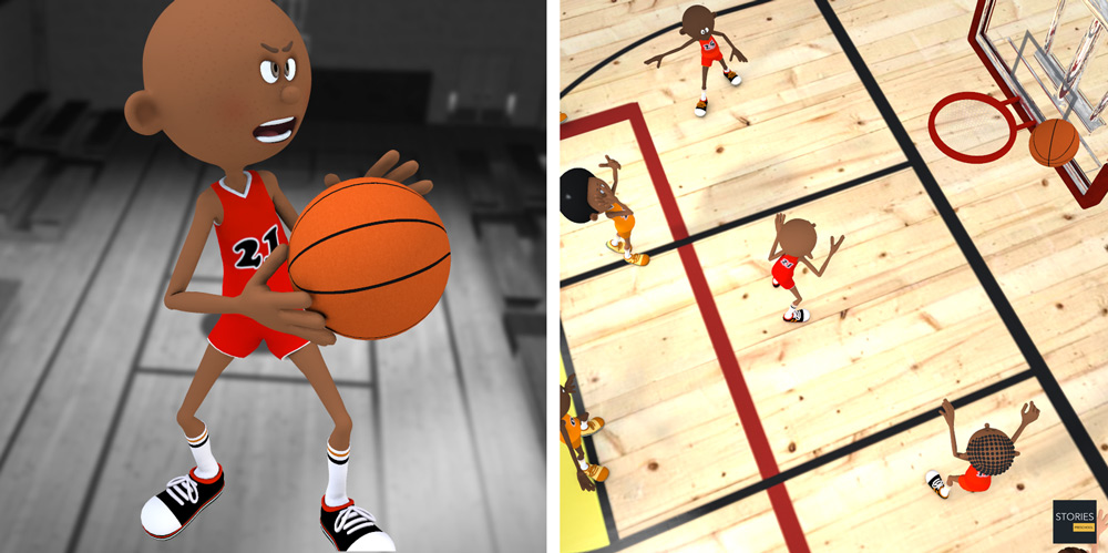 Basketball Rebounding - Stories Preschool