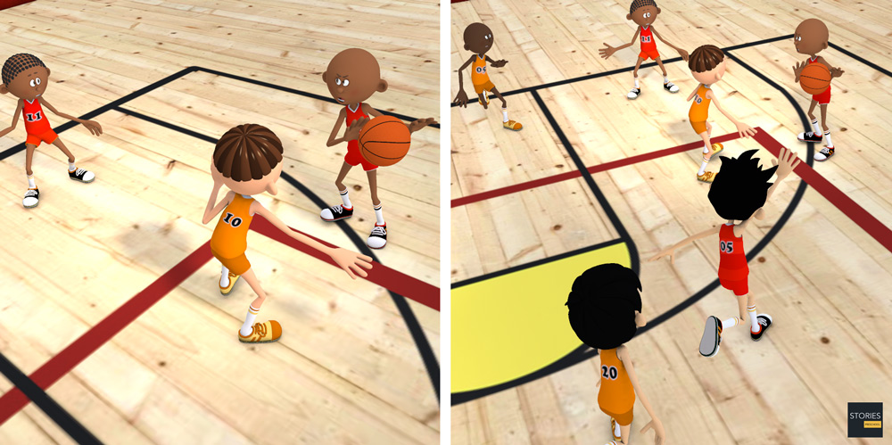 Basketball Blind Pass - Stories Preschool