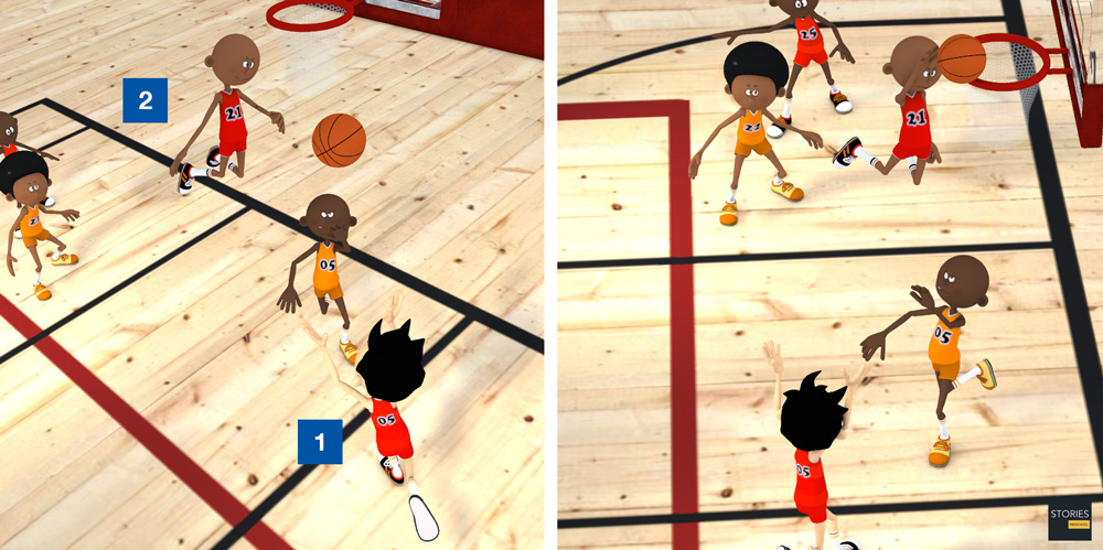 Basketball Alley-oop - Stories Preschool