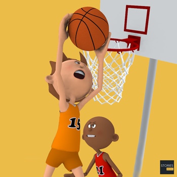 Basketball Rebounding - Stories Preschool