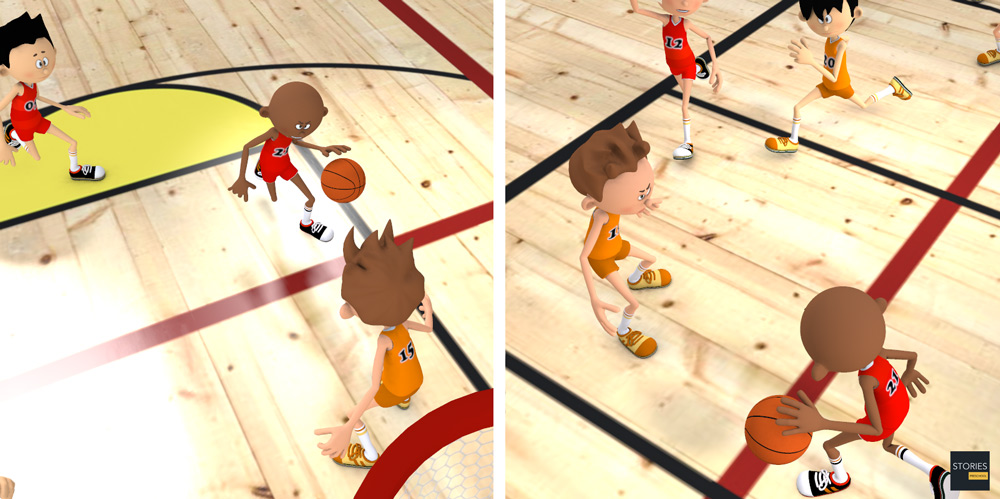 Basketball Crossover dribble - Stories Preschool
