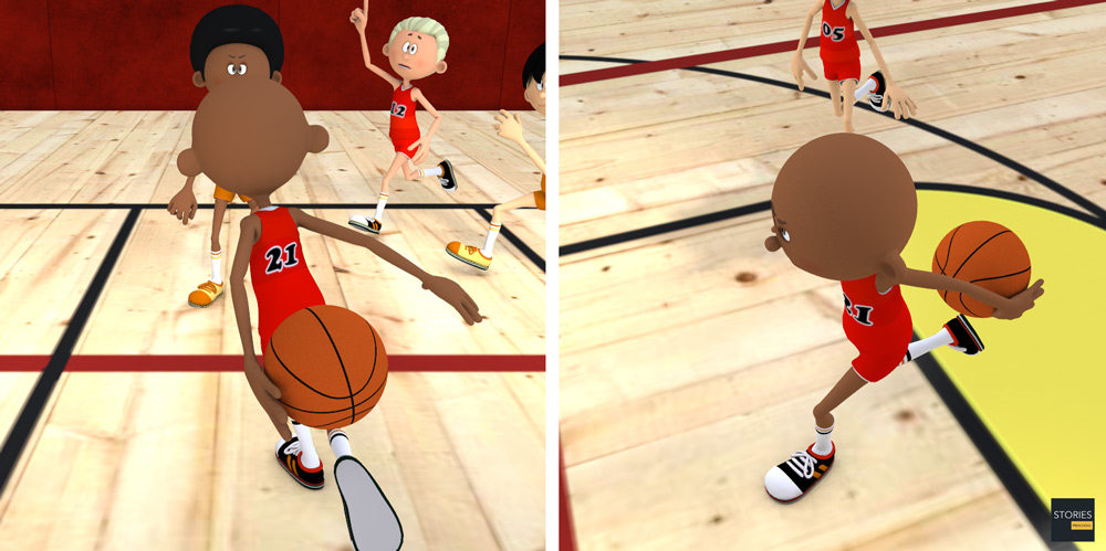 Basketball Behind the Back - Stories Preschool