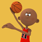 Basketball Posting up - Stories Preschool