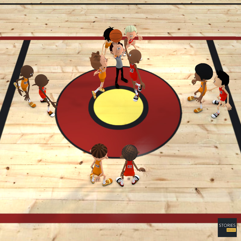 Basketball Center circle - Stories Preschool