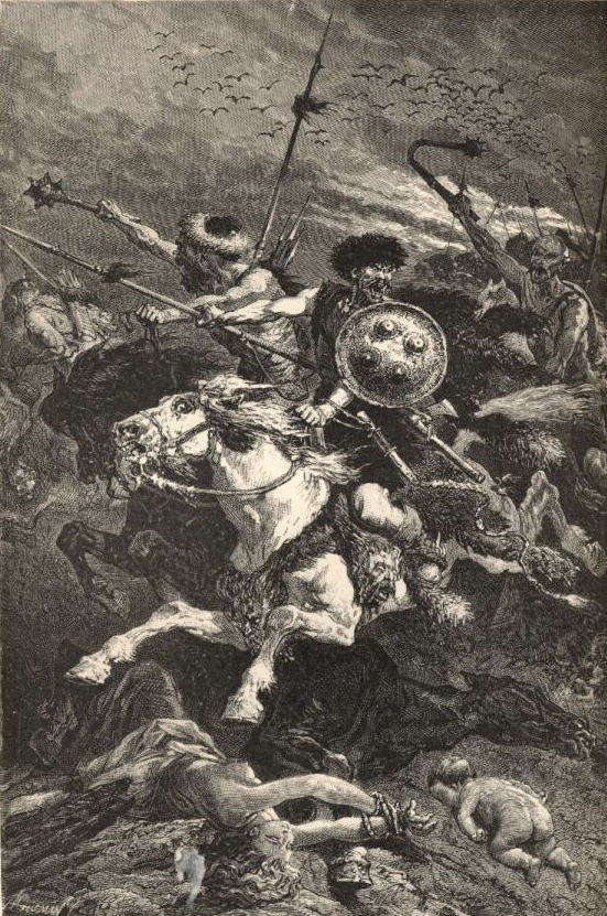 The Huns at the Battle of Chalons by Alphonse de Neuville (1836–85)