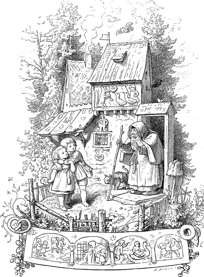 Hansel-and-gretel - Illustration by Ludwig Richter, 1842