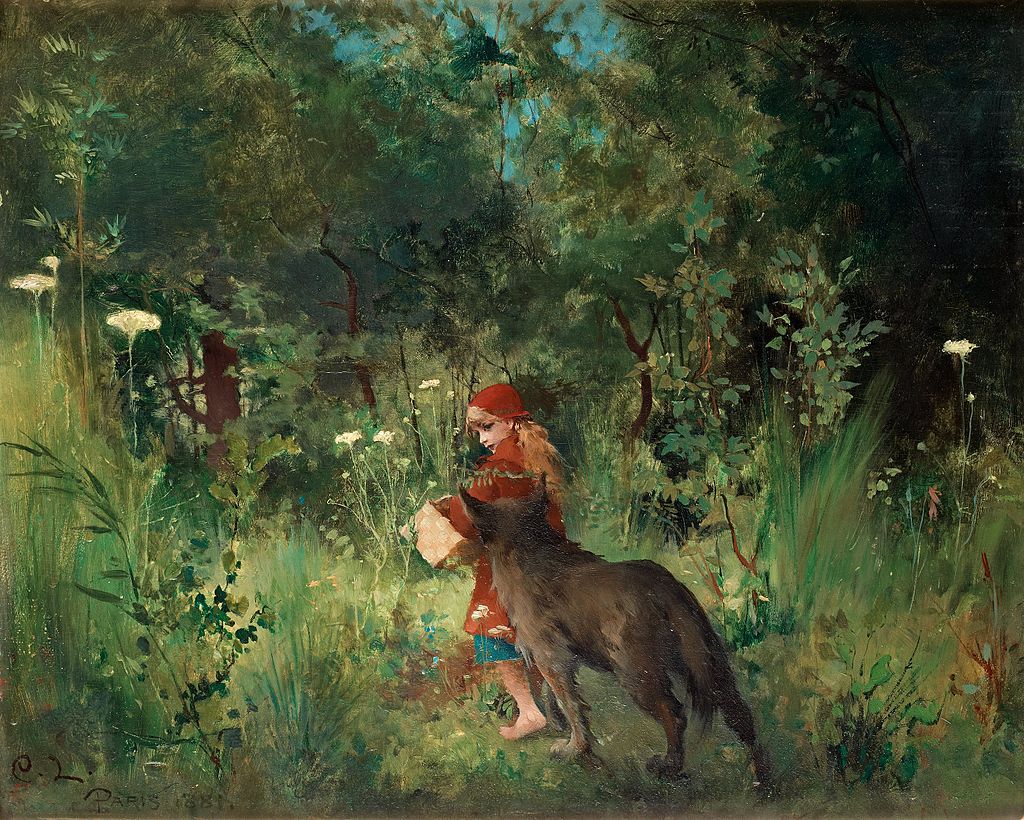 Little Red Riding Hood (1881) by Carl Larsson - Stories Preschool