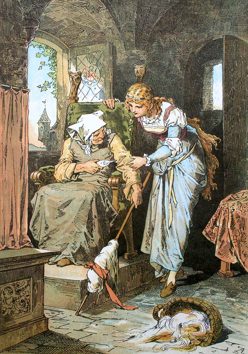 Sleeping Beauty; Darstellung von Alexander Zick (1845 - 1907)