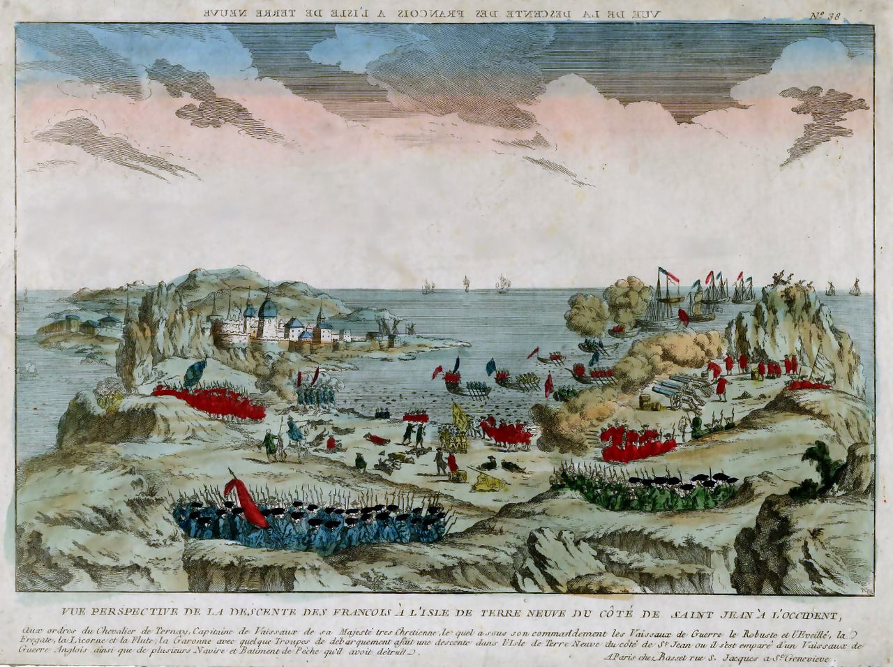 The descent of the French on St. John's, Newfoundland, 1762