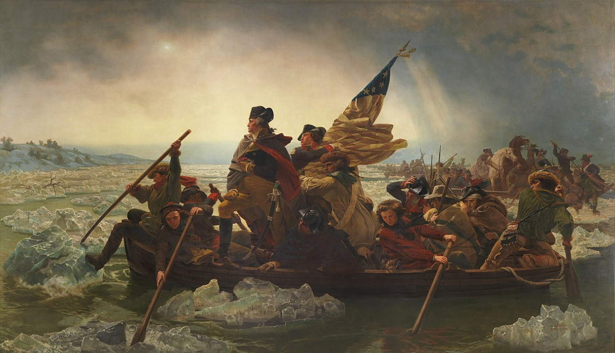 Washington Crossing the Delaware, December 25, 1776, by Emanuel Leutze, 1851