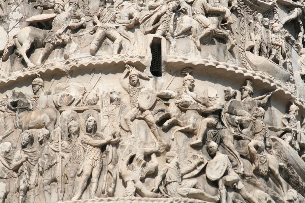 Detail from the Column of Marcus Aurelius in Rome