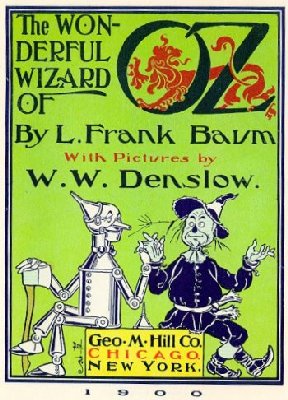 Title page from The Wonderful Wizard of Oz by L. Frank Baum from 1900 - Stories Preschool