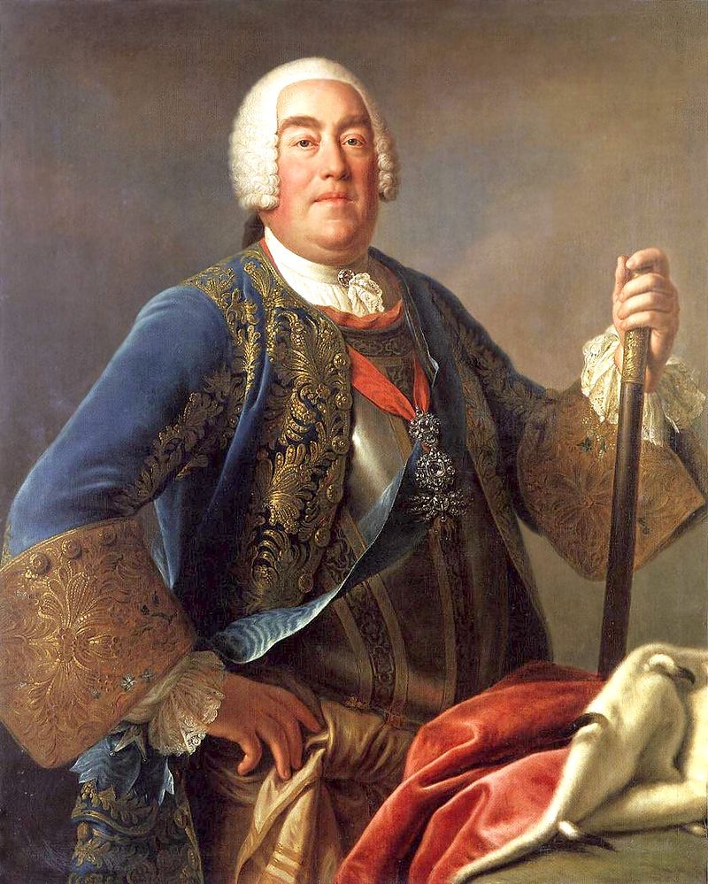 Augustus III of Poland, painting by Pietro Antonio Rotari