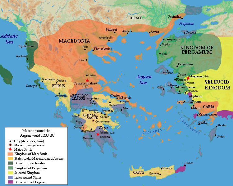 Macedonia and the Aegean World c.200