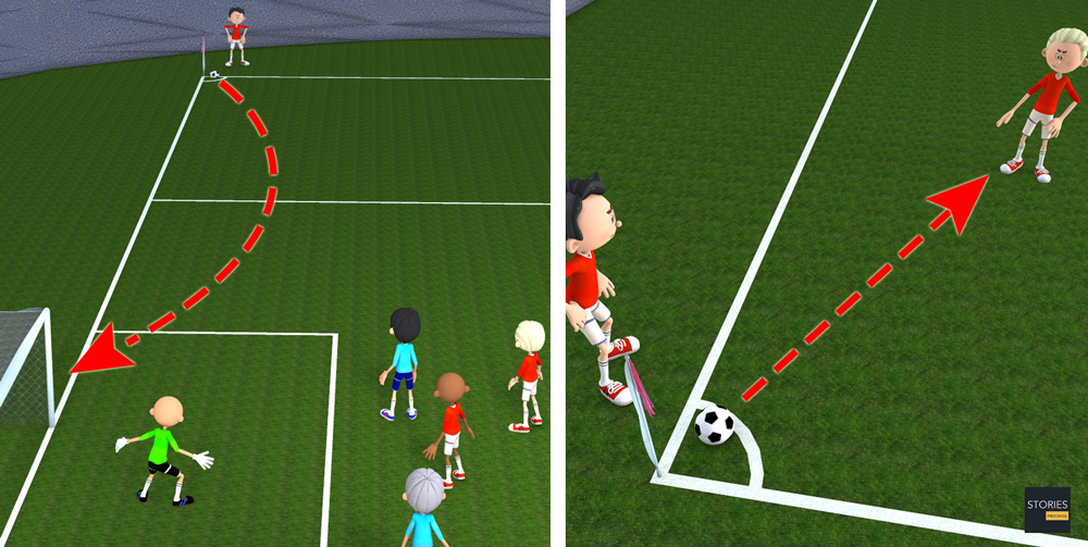 Soccer Corner Kick - Stories Preschool
