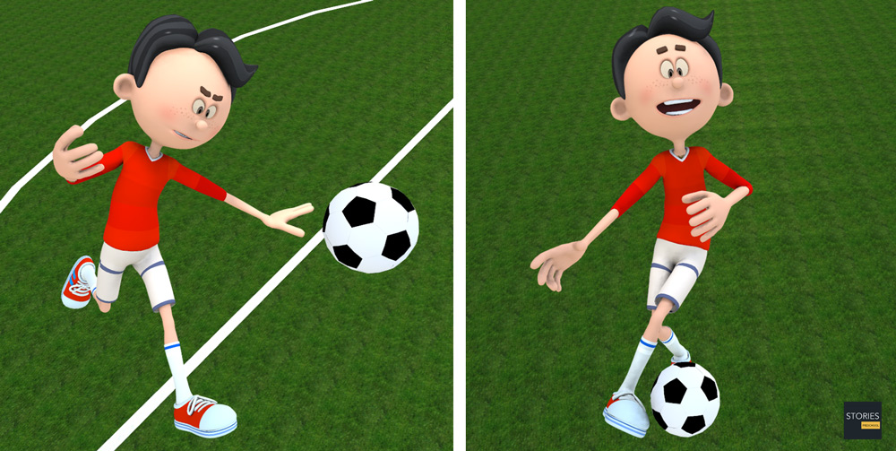 Soccer Behind the leg flip flap - Stories Preschool