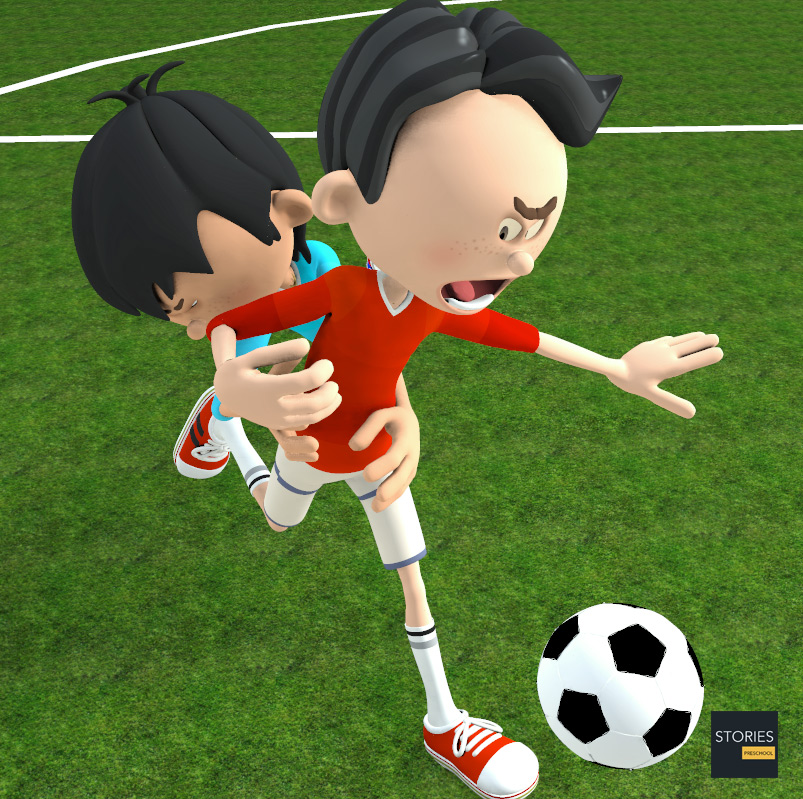 Soccer Tackle Offense - Stories Preschool