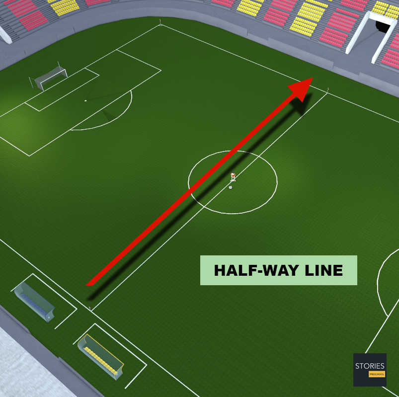 Soccer Half-way Line - Stories Preschool
