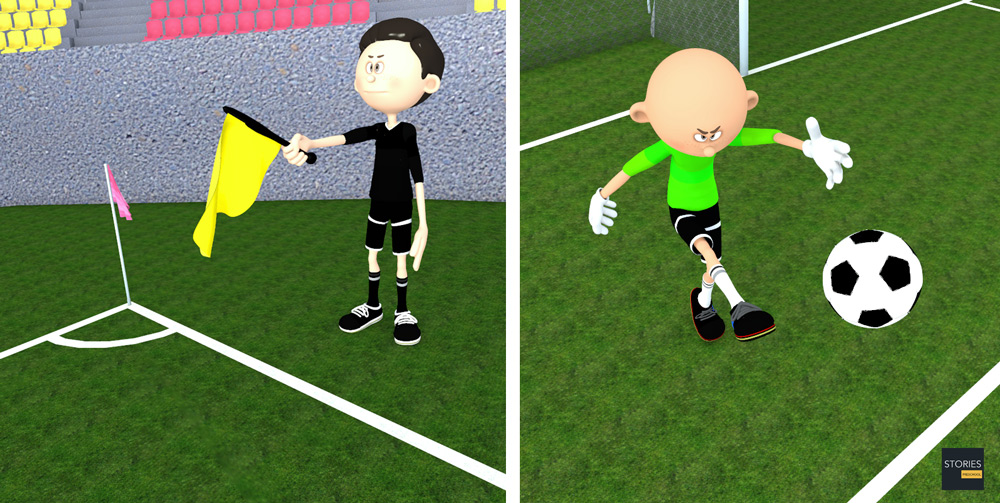Soccer Goal kicks - Stories Preschool