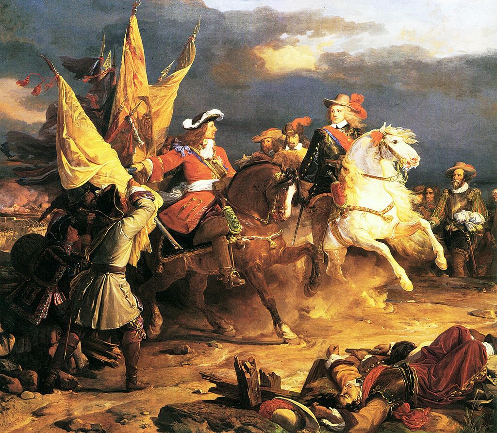 Philip V of Spain and the Duke of Vendôme pictured after the victory at the 1710 Battle of Villaviciosa