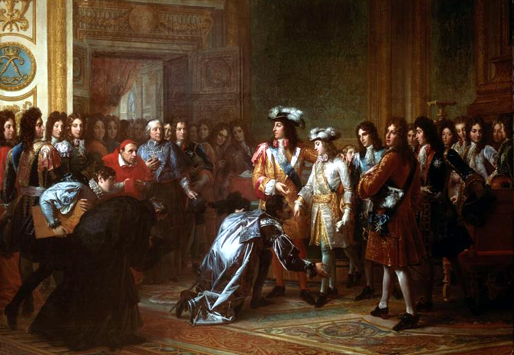 Recognition of the Duke of Anjou as King of Spain, under the name of Philip V, 16 November 1700 by François Gérard