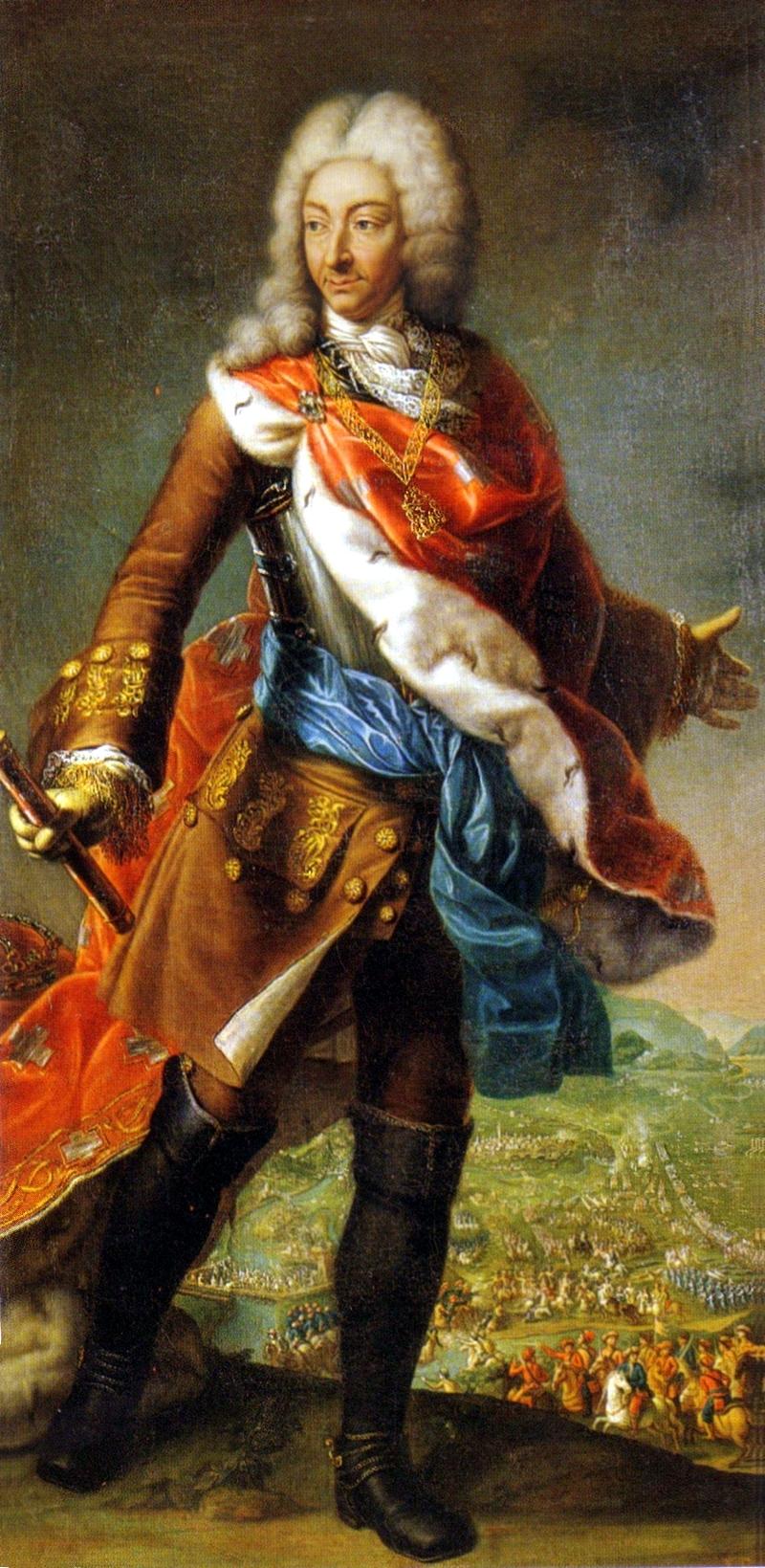 Portrait of Victor Amadeus II of Savoy, during the siege of Turin, by Maria Giovanna Clementi