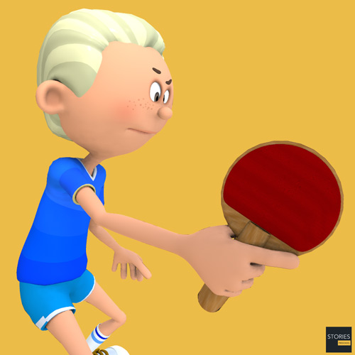 Table Tennis Shakehand Grip - Stories Preschool