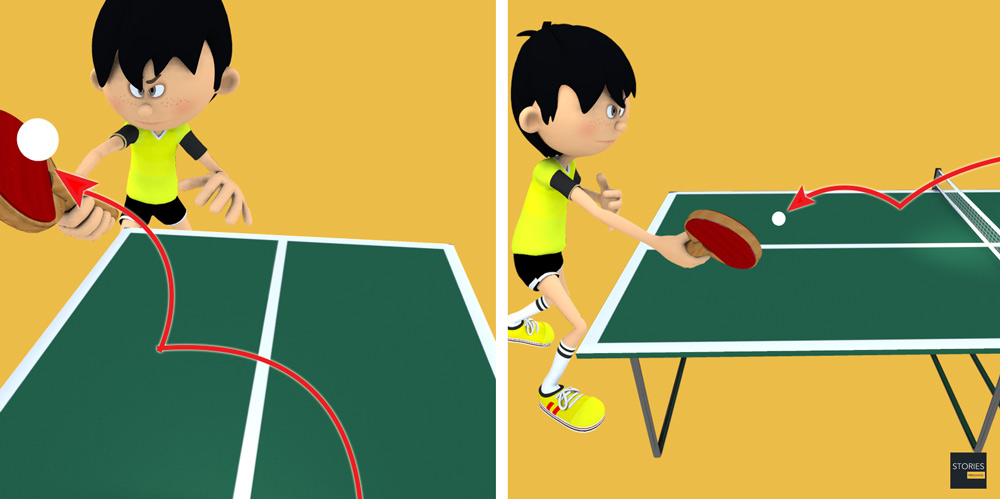 Table Tennis Offensive Flip Stroke - Stories Preschool