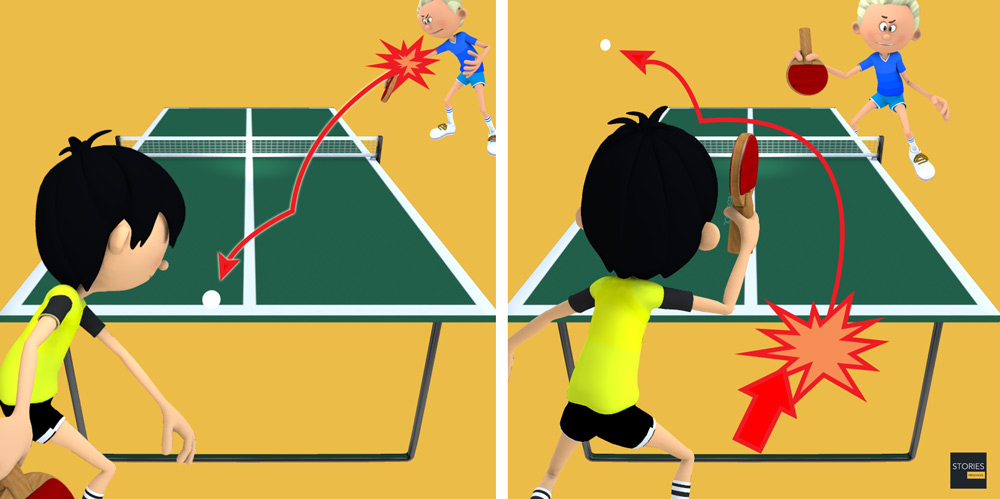 Table Tennis Offensive Smash Stroke - Stories Preschool
