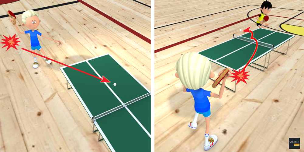 Table Tennis Effects of Spin: Adding spin onto the ball causes major changes in table tennis gameplay - Stories Preschool