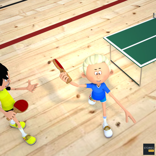 Table Tennis Gameplay Corkspin stroke - Stories Preschool
