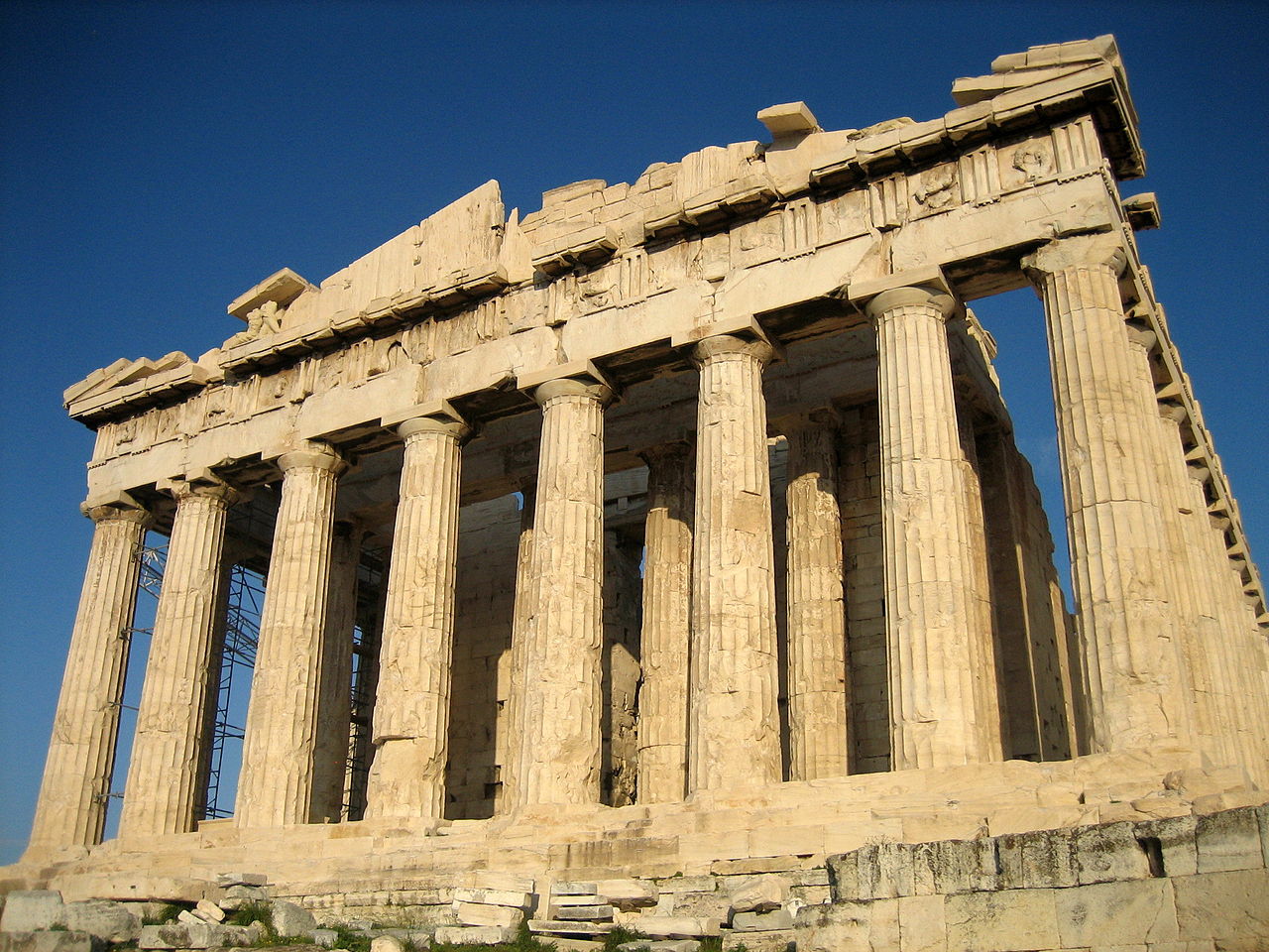 The Parthenon epitomizes the sophisticated culture of Ancient Greece