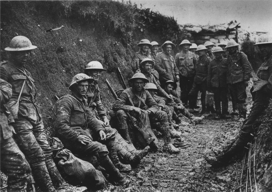 World War I static trench warfare, western Europe