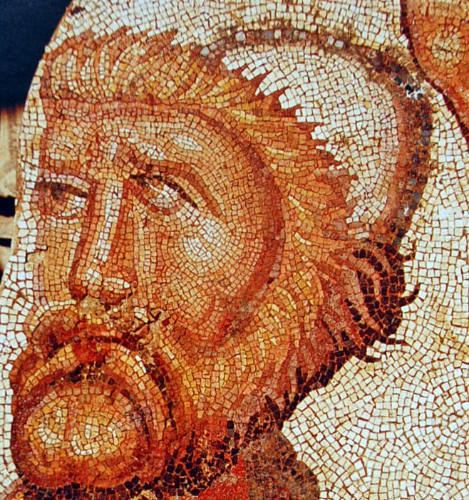 A mosaic depicting Odysseus, from the villa of La Olmeda, Pedrosa de la Vega, Spain, late 4th-5th centuries AD