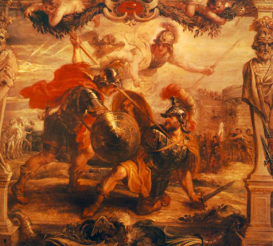 Achilles Slays Hector, by Peter Paul Rubens (1630–35)