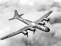 The B-29 was the long range U.S. strategic bomber used to carpet bomb Japan. It was the largest aircraft to have a significant operational role in the war and remains the only aircraft in history to have ever used a nuclear weapon in combat.