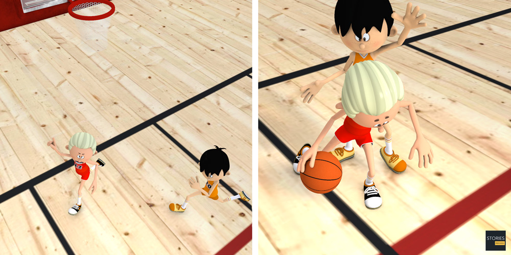 Basketball Man to man defense - Stories Preschool