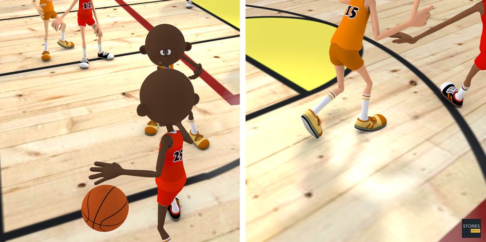 Basketball man to man defense - Stories Preschool