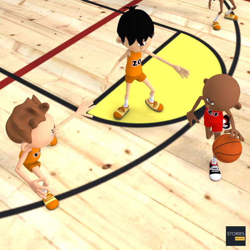 Basketball double team - Stories Preschool