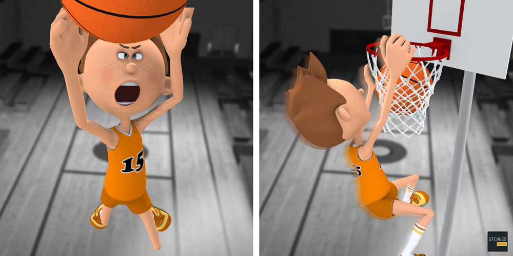 Basketball Tomahawk Slam Dunk - Stories Preschool