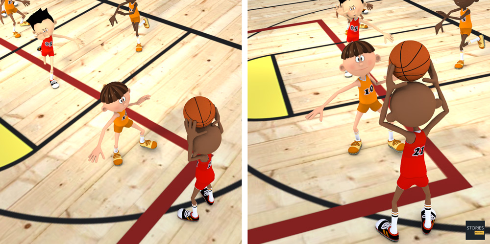 Basketball Overhead Pass - Stories Preschool