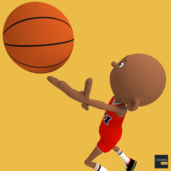 Basketball finger roll - Stories Preschool