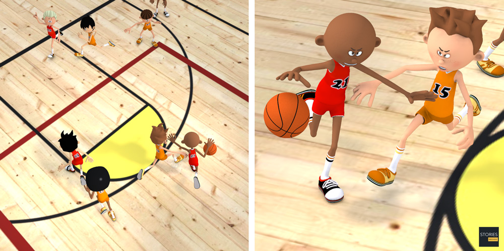 Basketball Ankle Break Dribble - Stories Preschool