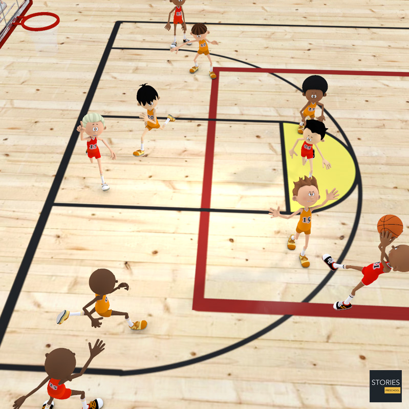 Basketball Three-point line - Stories Preschool