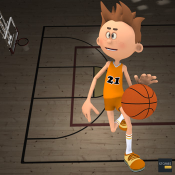 Dribbling Basketball - Stories Preschool